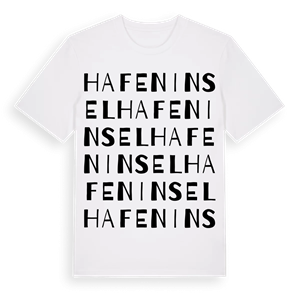 Hafeninsel ordlek t-shirt – ekologisk bomull t-shirt från Pinshirt