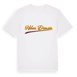 Hohen Demzin baseball t-shirt – ekologisk bomull t-shirt från Pinshirt