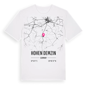 Hohen Demzin karta t-shirt – ekologisk bomull t-shirt från Pinshirt