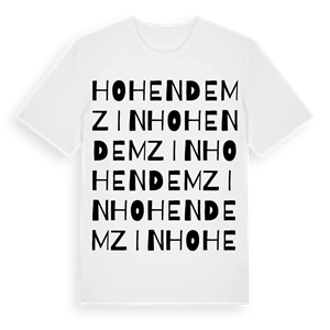 Hohen Demzin ordlek t-shirt – ekologisk bomull t-shirt från Pinshirt