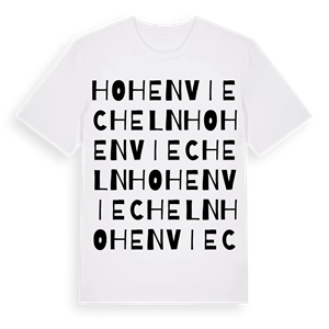 Hohen Viecheln ordlek t-shirt – ekologisk bomull t-shirt från Pinshirt