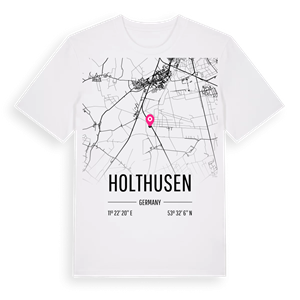 Holthusen karta t-shirt – ekologisk bomull t-shirt från Pinshirt