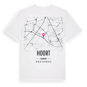 Hoort karta t-shirt – ekologisk bomull t-shirt från Pinshirt