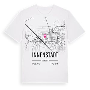 Innenstadt karta t-shirt – ekologisk bomull t-shirt från Pinshirt