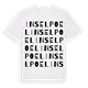 Insel Poel ordlek t-shirt