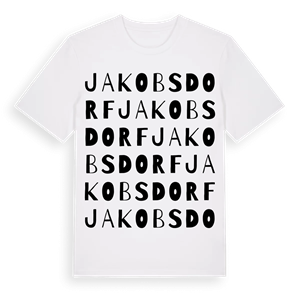 Jakobsdorf ordlek t-shirt – ekologisk bomull t-shirt från Pinshirt