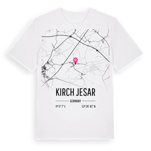 Kirch Jesar karta t-shirt – ekologisk bomull t-shirt från Pinshirt