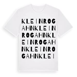 Klein Rogahn ordlek t-shirt – ekologisk bomull t-shirt från Pinshirt