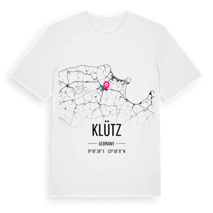 Klütz karta t-shirt – ekologisk bomull t-shirt från Pinshirt