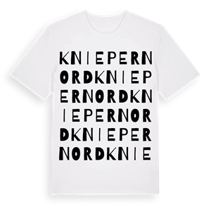 Knieper Nord ordlek t-shirt – ekologisk bomull t-shirt från Pinshirt