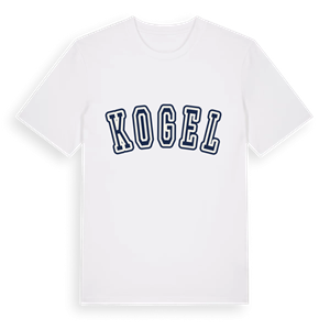 Kogel college t-shirt – ekologisk bomull t-shirt från Pinshirt