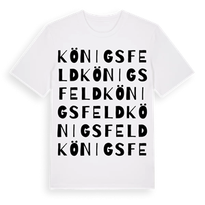 Königsfeld ordlek t-shirt – ekologisk bomull t-shirt från Pinshirt