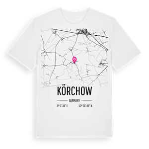 Körchow karta t-shirt – ekologisk bomull t-shirt från Pinshirt