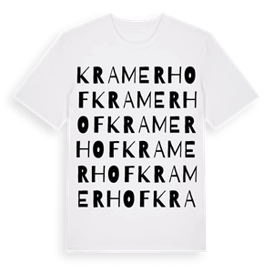 Kramerhof ordlek t-shirt – ekologisk bomull t-shirt från Pinshirt