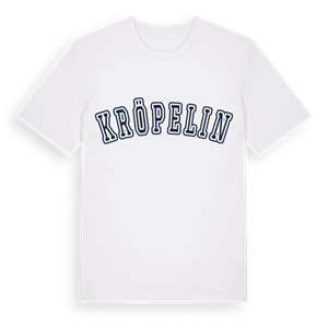 Kröpelin college t-shirt – ekologisk bomull t-shirt från Pinshirt