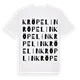 Kröpelin ordlek t-shirt