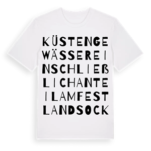 Küstengewässer einschließlich Anteil am Festlandsockel ordlek t-shirt – ekologisk bomull t-shirt från Pinshirt