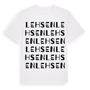 Lehsen ordlek t-shirt – ekologisk bomull t-shirt från Pinshirt
