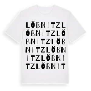 Löbnitz ordlek t-shirt – ekologisk bomull t-shirt från Pinshirt
