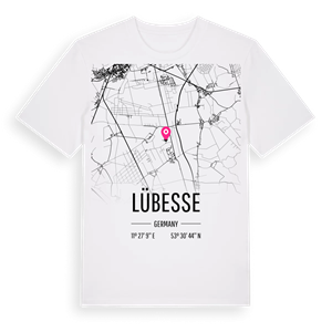 Lübesse karta t-shirt – ekologisk bomull t-shirt från Pinshirt