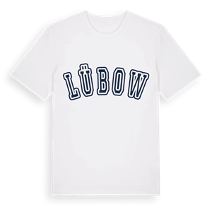 Lübow college t-shirt – ekologisk bomull t-shirt från Pinshirt