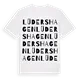 Lüdershagen ordlek t-shirt