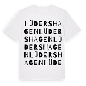 Lüdershagen ordlek t-shirt – ekologisk bomull t-shirt från Pinshirt