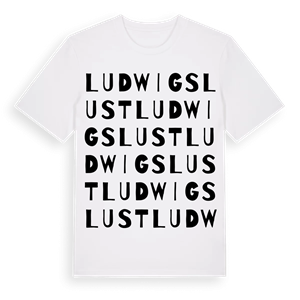 Ludwigslust ordlek t-shirt – ekologisk bomull t-shirt från Pinshirt