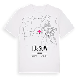 Lüssow karta t-shirt – ekologisk bomull t-shirt från Pinshirt