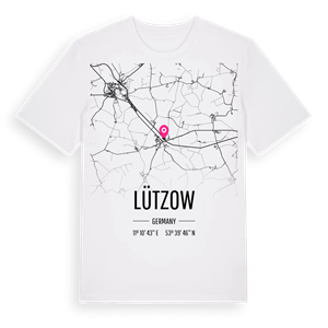 Lützow karta t-shirt – ekologisk bomull t-shirt från Pinshirt