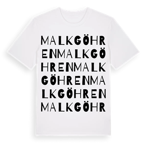 Malk Göhren ordlek t-shirt – ekologisk bomull t-shirt från Pinshirt