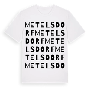 Metelsdorf ordlek t-shirt – ekologisk bomull t-shirt från Pinshirt
