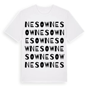 Nesow ordlek t-shirt – ekologisk bomull t-shirt från Pinshirt