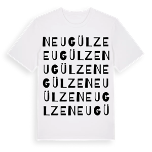 Neu Gülze ordlek t-shirt – ekologisk bomull t-shirt från Pinshirt