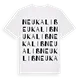 Neu Kaliß ordlek t-shirt