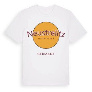 Neustrelitz cirkel t-shirt – ekologisk bomull t-shirt från Pinshirt