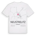 Neustrelitz karta t-shirt