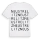 Neustrelitz ordlek t-shirt