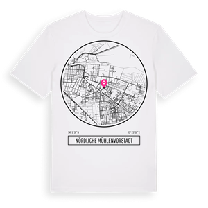 Nördliche Mühlenvorstadt t-shirt – ekologisk bomull t-shirt från Pinshirt