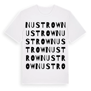 Nustrow ordlek t-shirt – ekologisk bomull t-shirt från Pinshirt