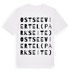Ostseeviertel (Parkseite) ordlek t-shirt – ekologisk bomull t-shirt från Pinshirt
