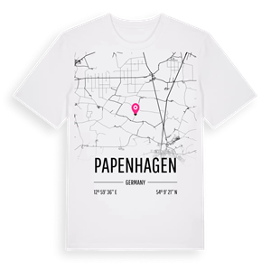 Papenhagen karta t-shirt – ekologisk bomull t-shirt från Pinshirt
