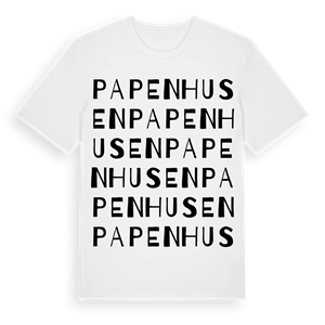 Papenhusen ordlek t-shirt – ekologisk bomull t-shirt från Pinshirt