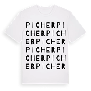 Picher ordlek t-shirt – ekologisk bomull t-shirt från Pinshirt