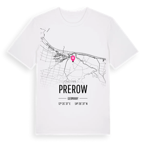 Prerow karta t-shirt – ekologisk bomull t-shirt från Pinshirt