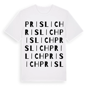 Prislich ordlek t-shirt – ekologisk bomull t-shirt från Pinshirt