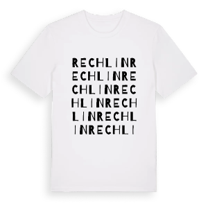 Rechlin ordlek t-shirt – ekologisk bomull t-shirt från Pinshirt