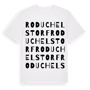 Roduchelstorf ordlek t-shirt – ekologisk bomull t-shirt från Pinshirt