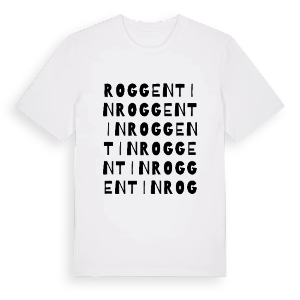 Roggentin ordlek t-shirt – ekologisk bomull t-shirt från Pinshirt