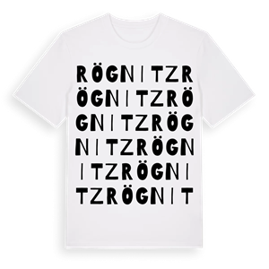 Rögnitz ordlek t-shirt – ekologisk bomull t-shirt från Pinshirt